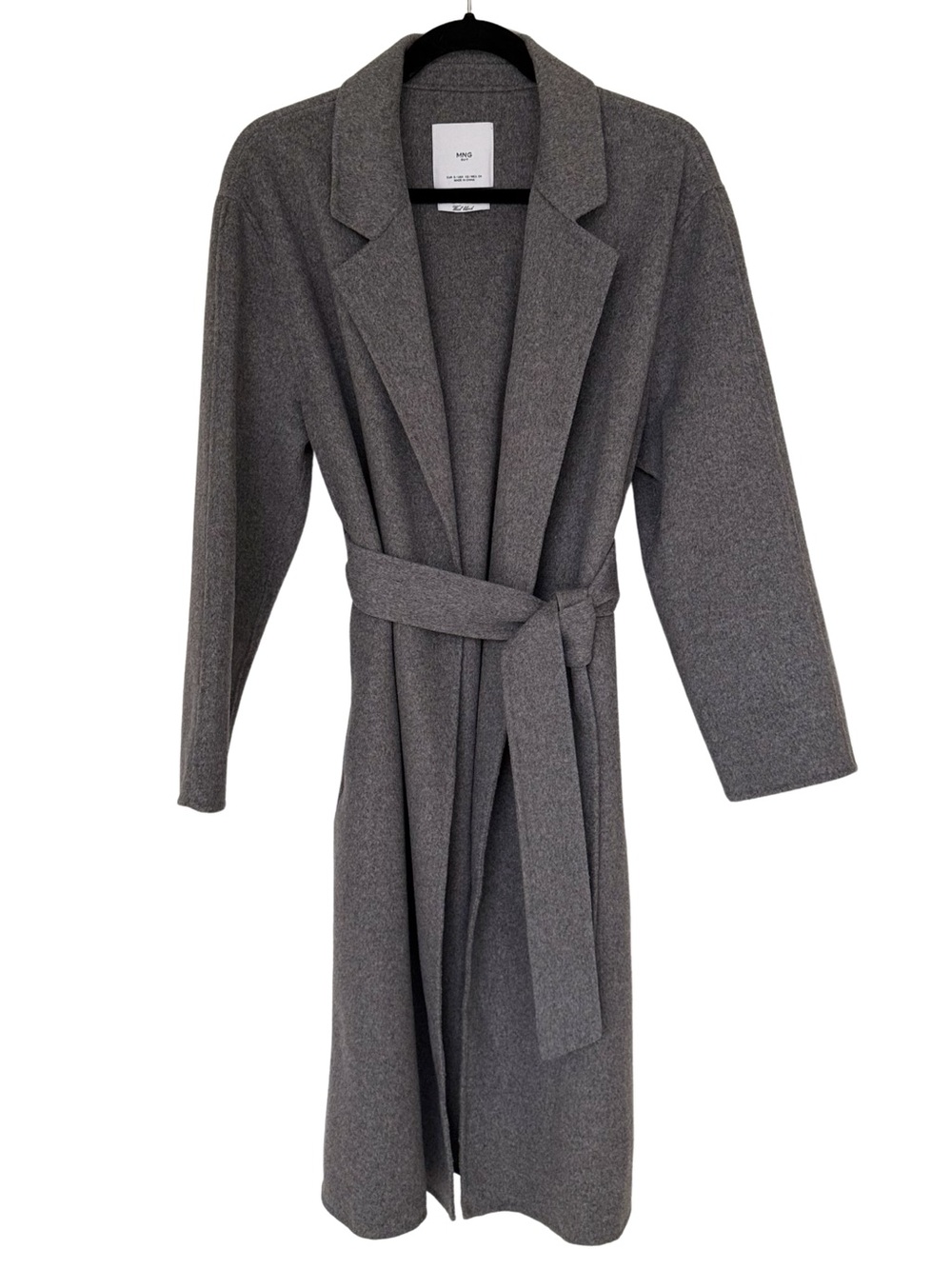 Mango Wool Blend Grey Coat XS